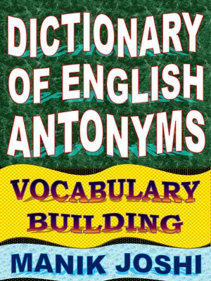 cover image of Dictionary of English Antonyms